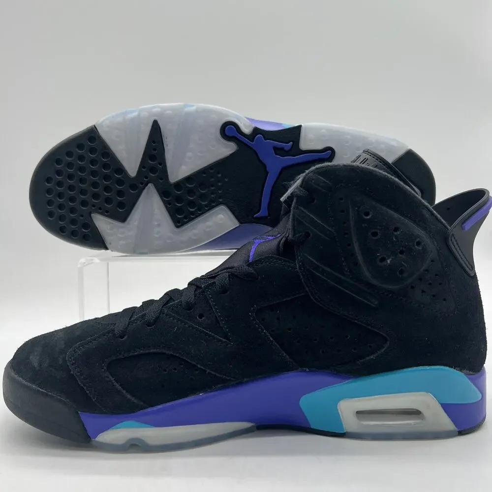 Mens Size 10 Air Jordan 6 Retro Aqua Black Basketball Sneaker CT8529 004 NEW